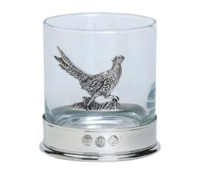 Pewter Whisky Glass in Presentation Box - Pheasant - Country Ways