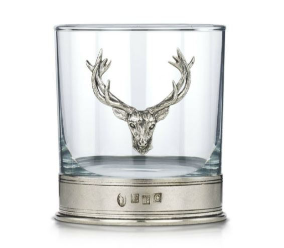 Pewter Whisky Glass in Presentation Box - Stag - Country Ways