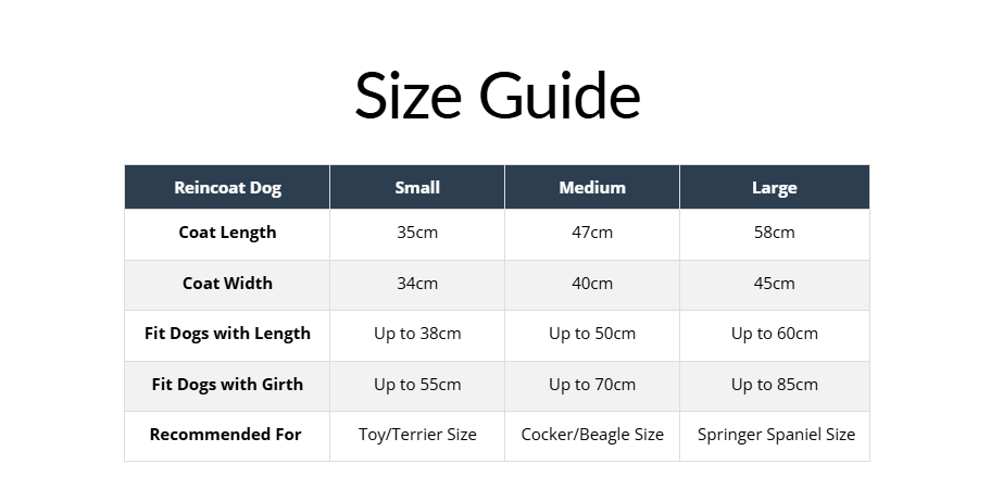 Reincoat Dog Coat - Country Ways