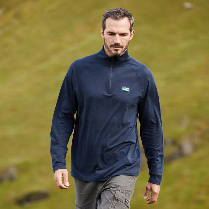 Ridgeline Men's Baseline Pull - On Zip Top - Country Ways