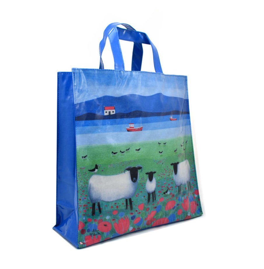 Samual Lamont Ailsa Black PVC Medium Gusset Bag - Country Ways