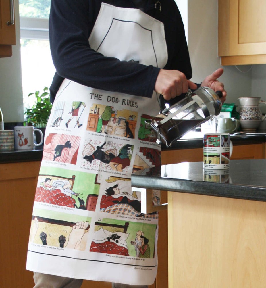 Samuel Lamont Tottering The Dog Rules Cotton Apron - Country Ways