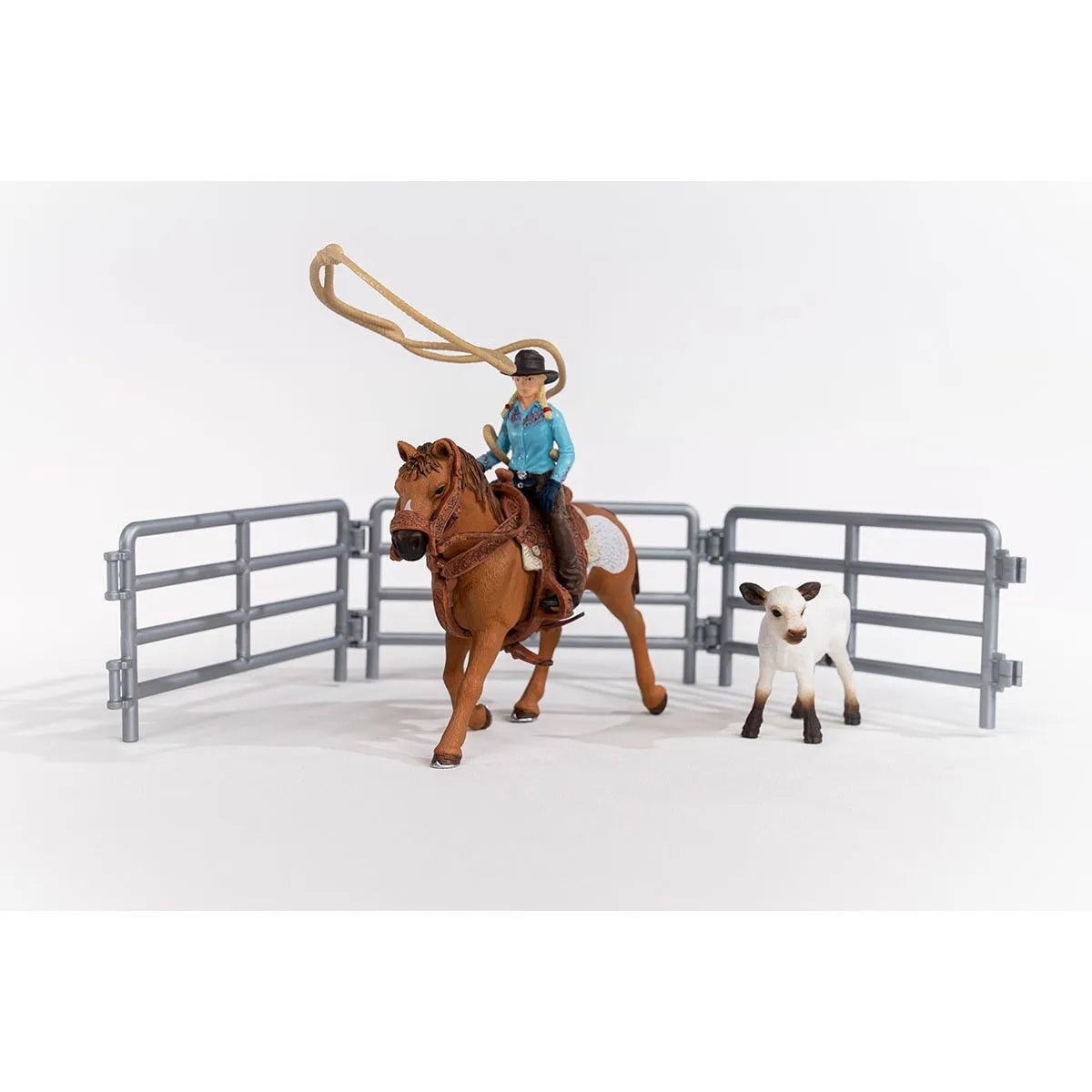 Schleich Farm World Cowgirl Team Roping Fun - Country Ways