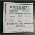 Scotch Menu Napkins - Country Ways