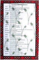 Scottish Dictionary Tea Towel - Country Ways