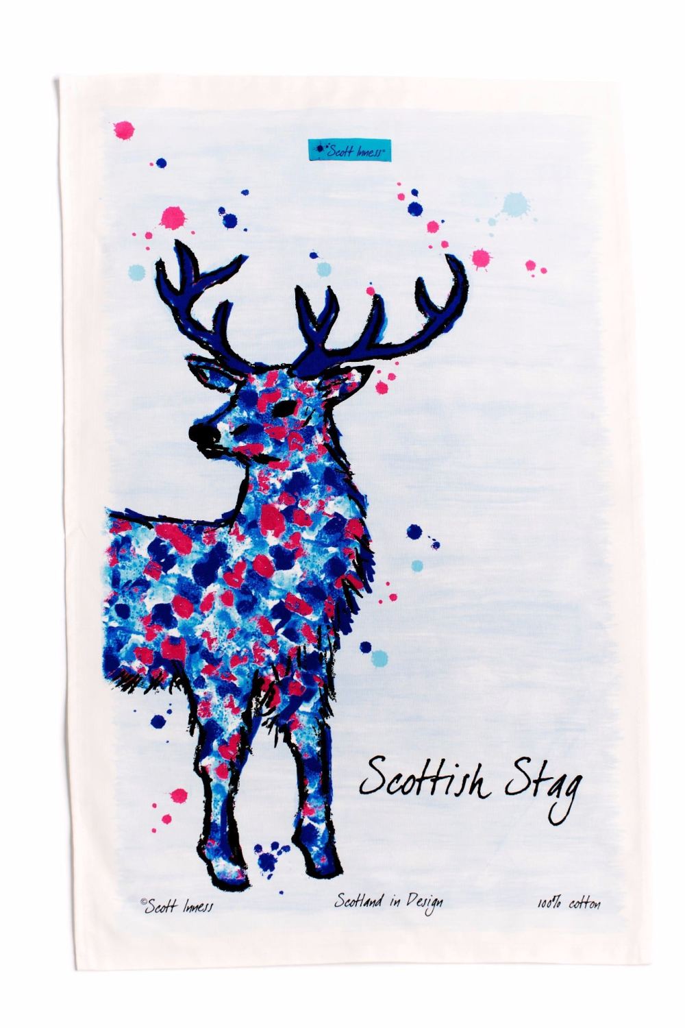Scottish Stag Tea Towel - Country Ways