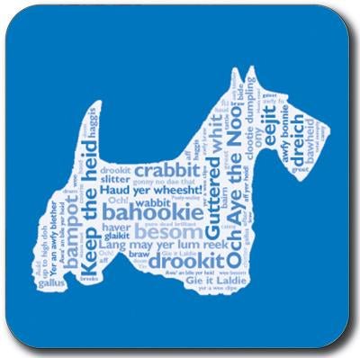 Scottish Word Art Coaster - Country Ways