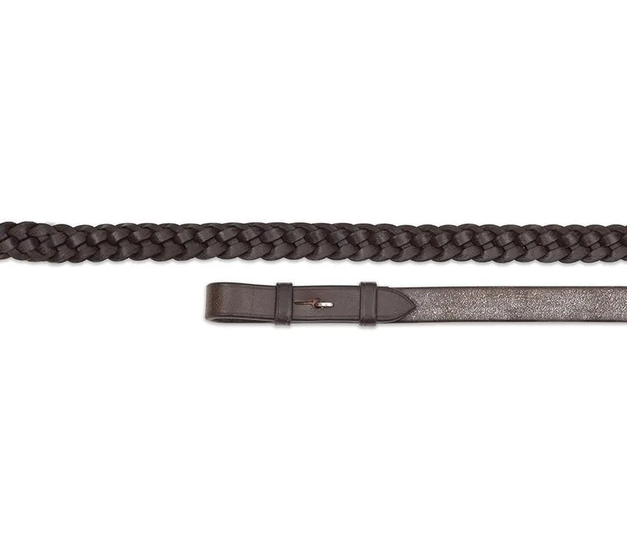 Shires Velociti GARA Plaited Leather Reins - Country Ways