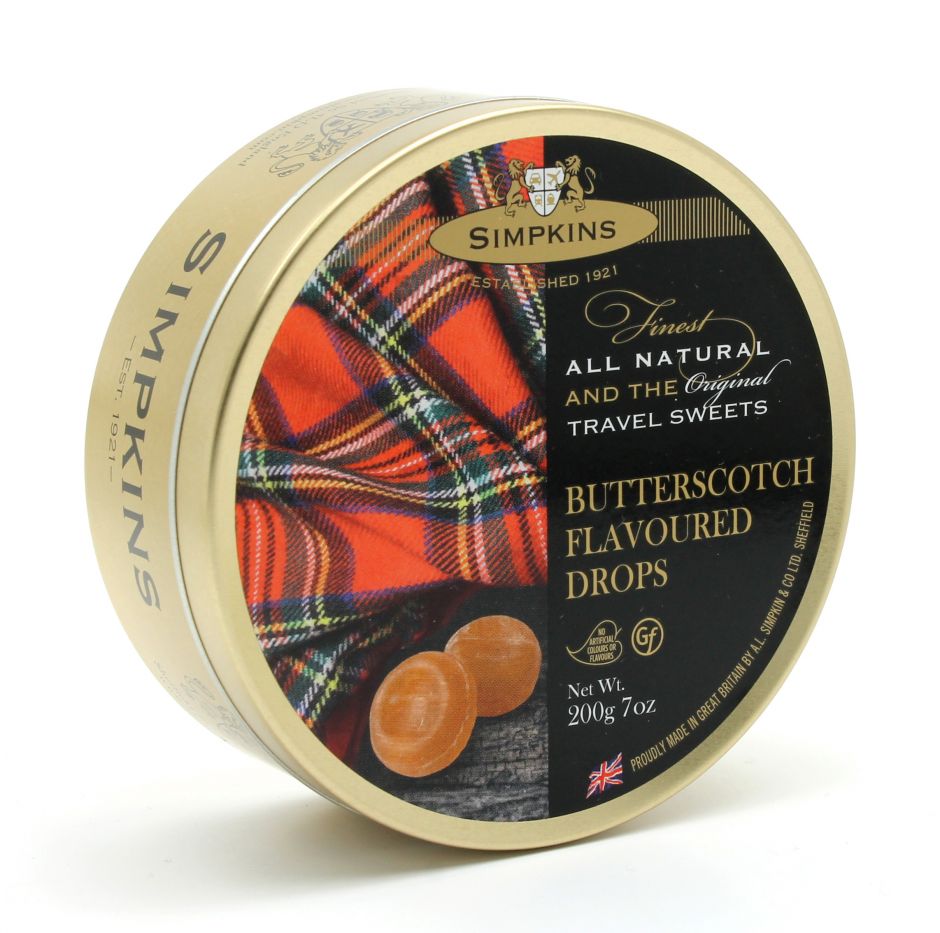 Simpkins Butterscotch Travel Sweets - Country Ways