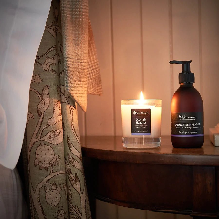 The Highland Soap Co. Scottish Heather Soya Wax Candle - Country Ways