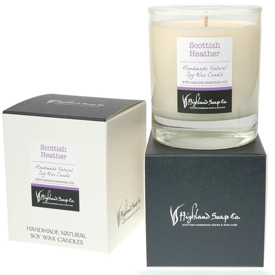The Highland Soap Co. Scottish Heather Soya Wax Candle - Country Ways