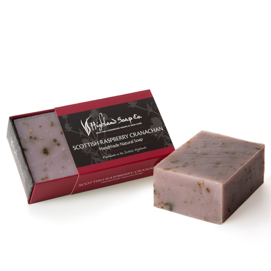 The Highland Soap Co. Scottish Raspberry Cranachan Handmade Natural Soap - Country Ways
