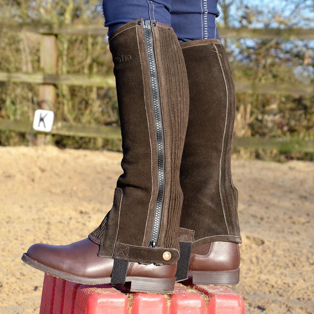 Tuffa Adult/Child Suede Half Chaps - Country Ways