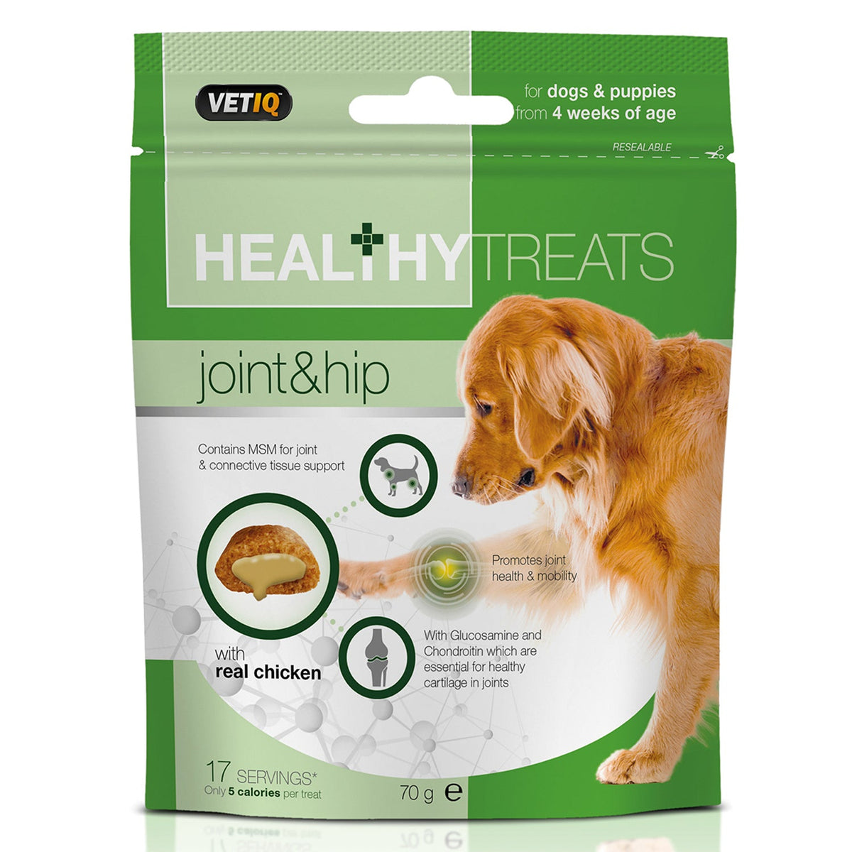 VetIQ Healthy Treats Joint & Hip for Dogs & Puppies 70g - Country Ways