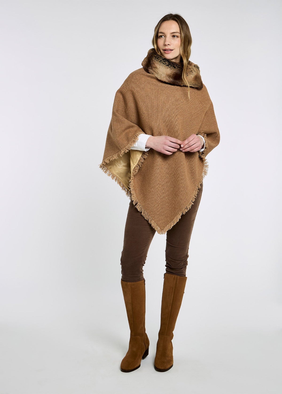 Dubarry Women's Silverfir Tweed Poncho