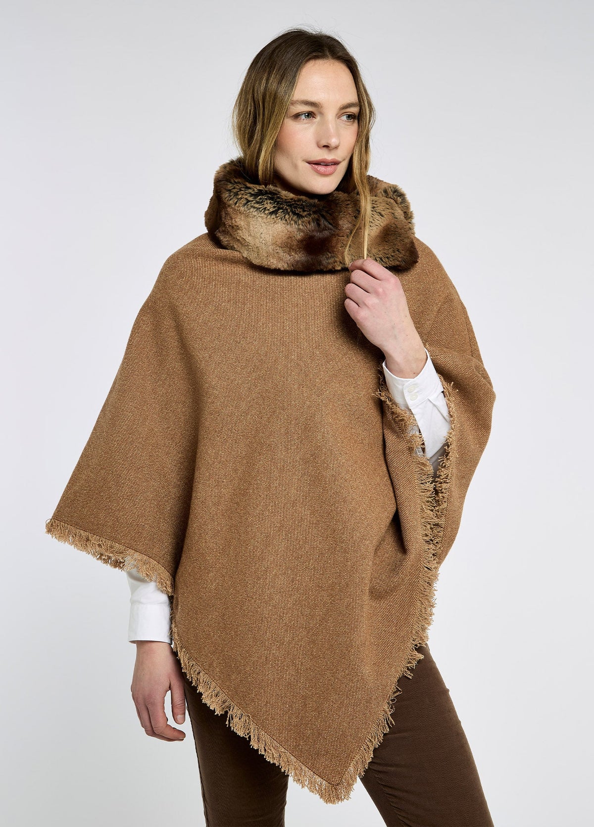 Dubarry Women's Silverfir Tweed Poncho