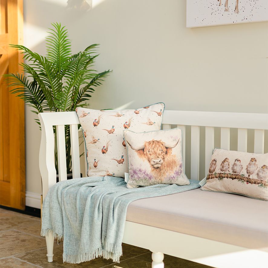 Wrendale Highland Cow Cushion - Country Ways