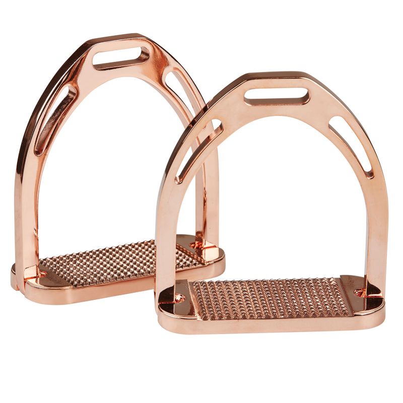 Korsteel Aluminium Stirrups Rose Gold 4.5