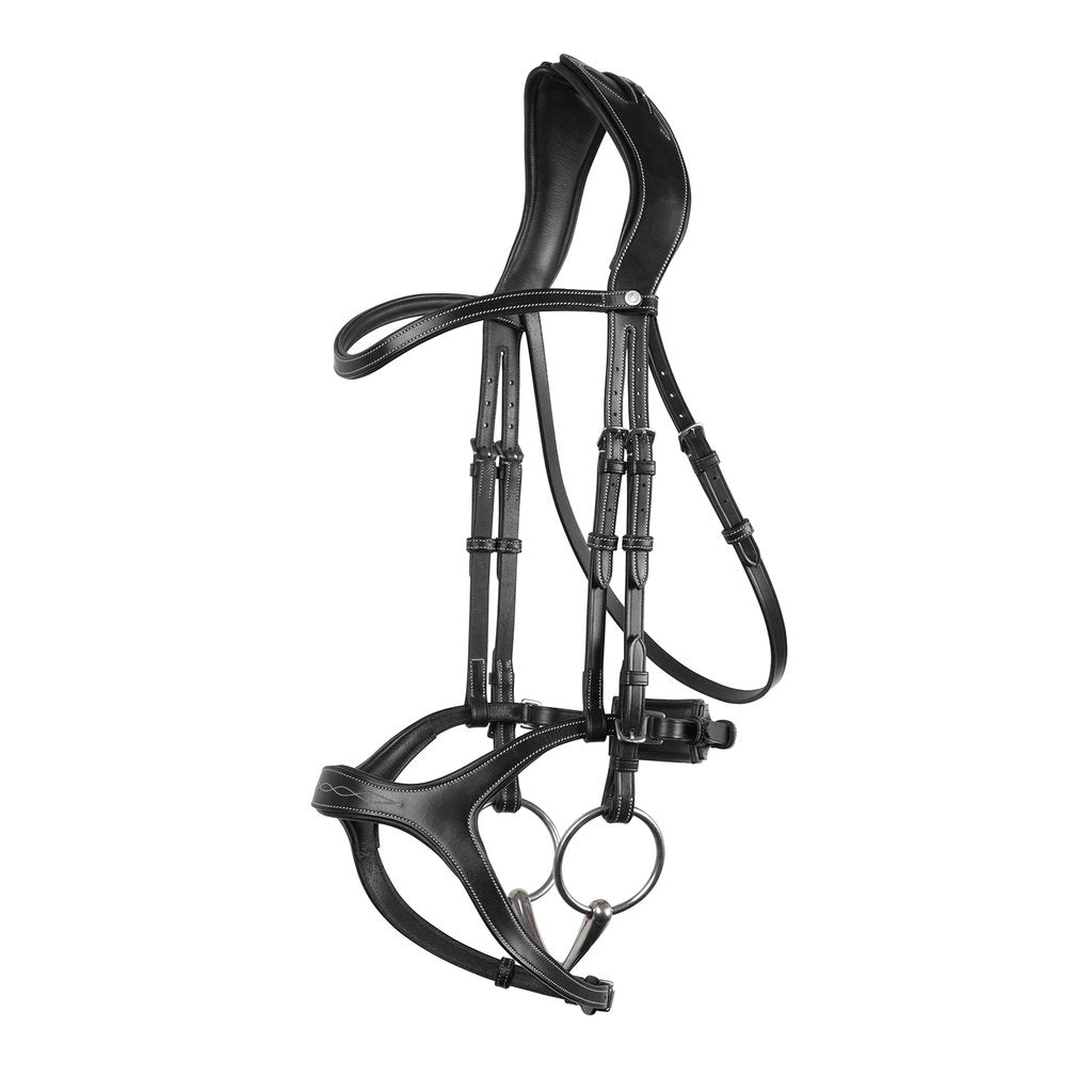 Montar Monarch Jumping Bridle Eco Leather Black | Country Ways