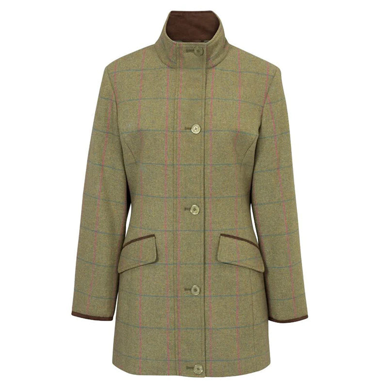 Alan Paine Women's Combrook Tweed Field Coat - Regular Fit
