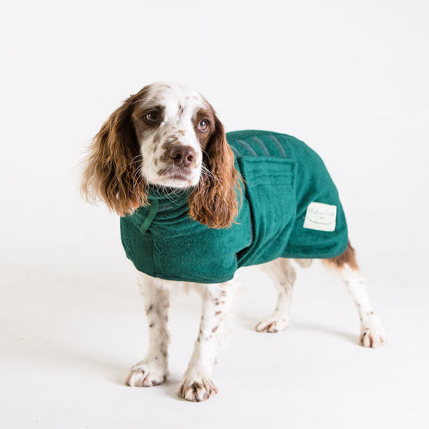 Ruff And Tumble Dog Drying Coat Green | Country Ways