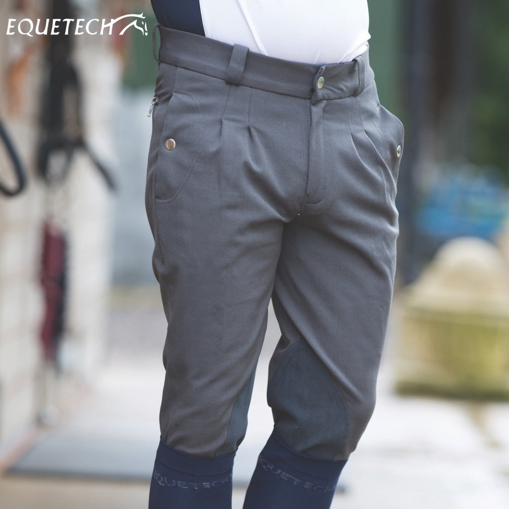 Equetech Mens Kingham Breeches Grey | Country Ways