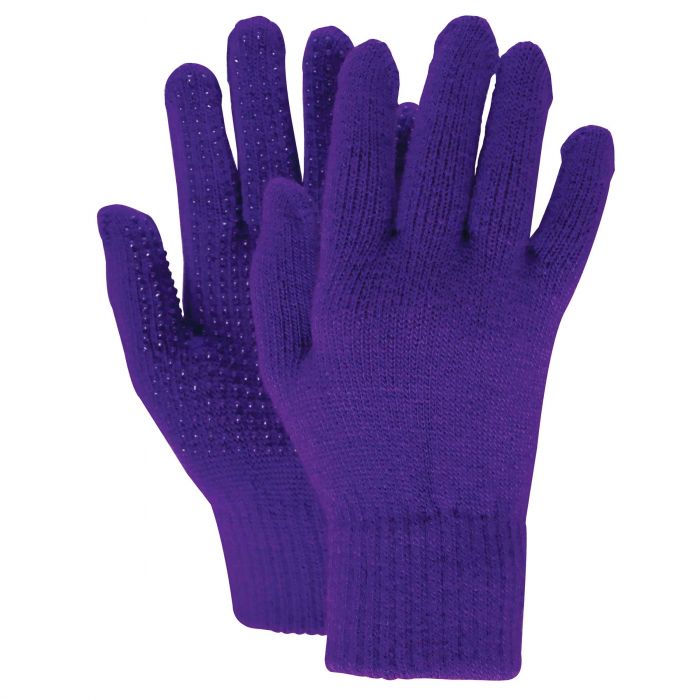 Dublin Magic Pimple Grip Riding Gloves Dark Purple | Country Ways