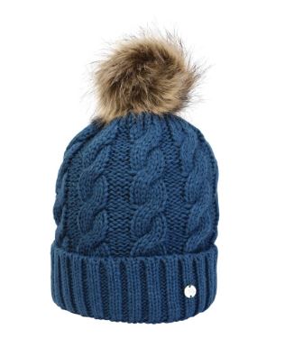 HyFASHION Melrose Cable Knit Bobble Hat