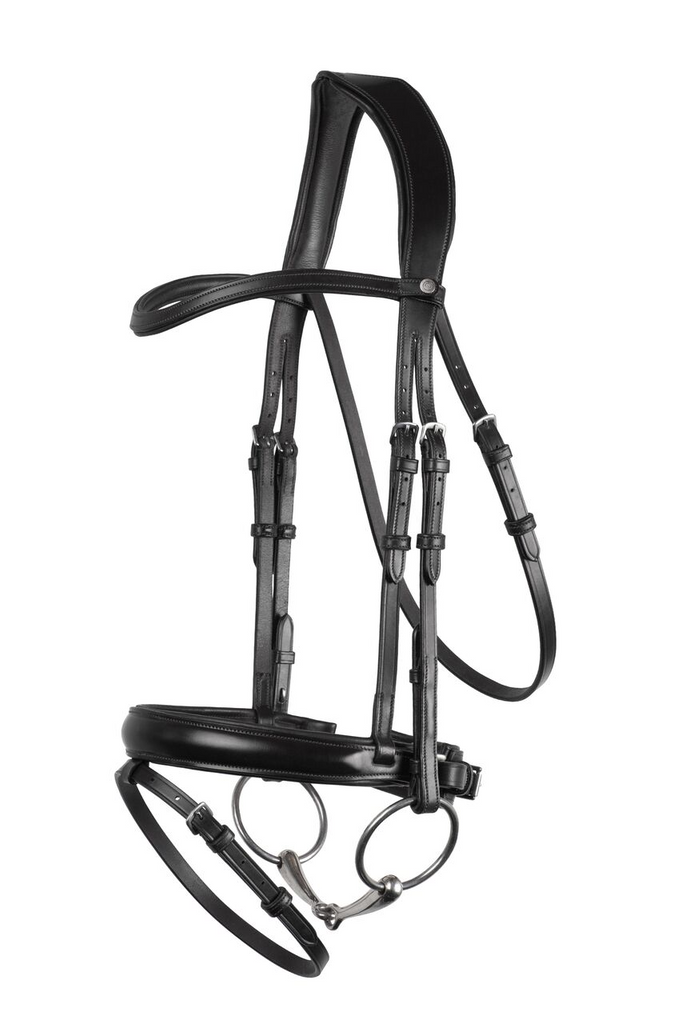 Montar Normandie Dressage Bridle Eco Leather Black | Country Ways