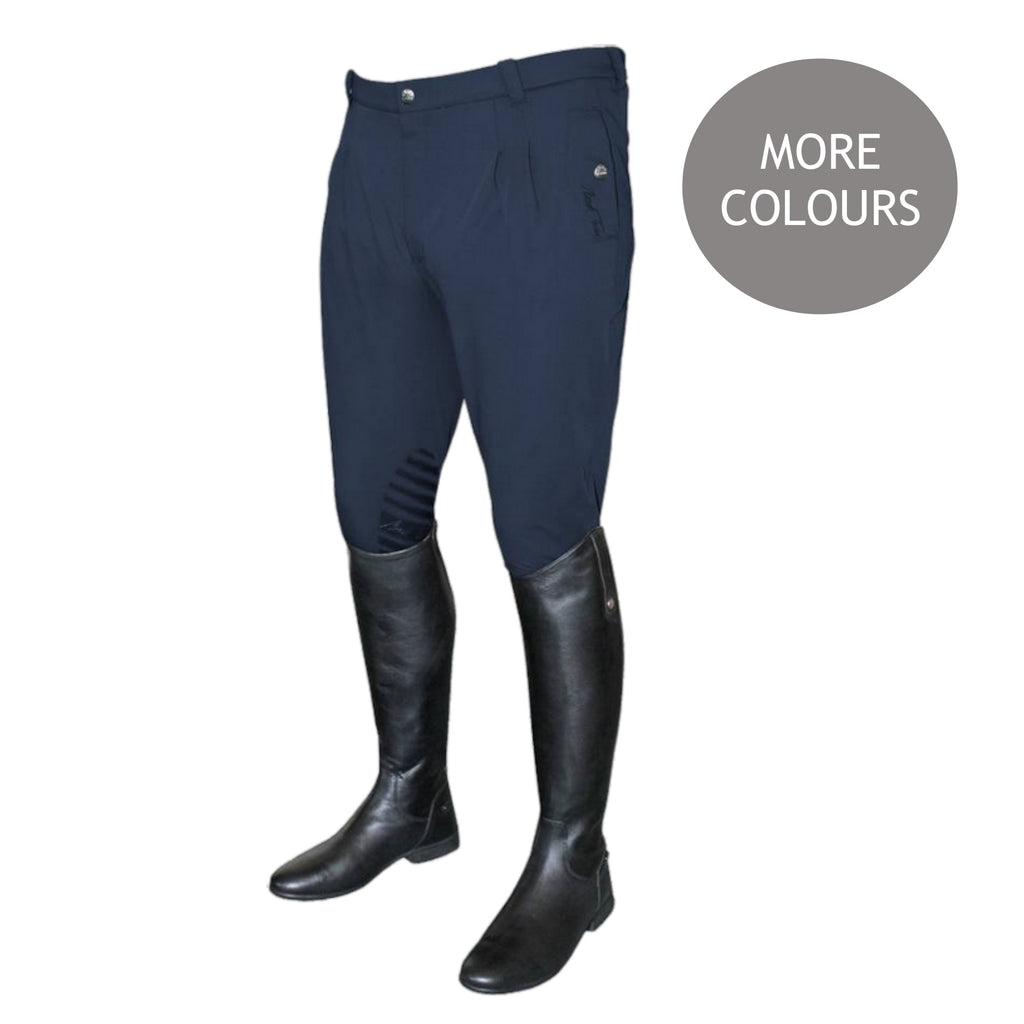 Mark Todd Coolmax Grip Mens Breeches Navy | Country Ways
