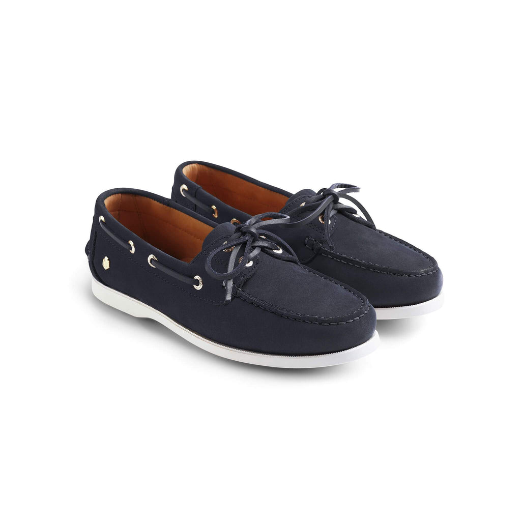 Fairfax & Favor Salcombe Deck Shoe Navy Blue | Country Ways