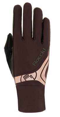 Roeckl Unisex Melbourne Gloves Mocha/Rose | Country Ways