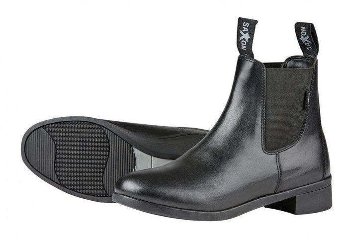 Saxon Syntovia Jodhpur Boots Black | Country Ways