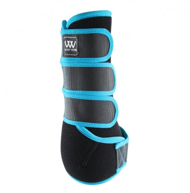 Woof Wear Dressage Wrap Black/Turquoise | Country Ways