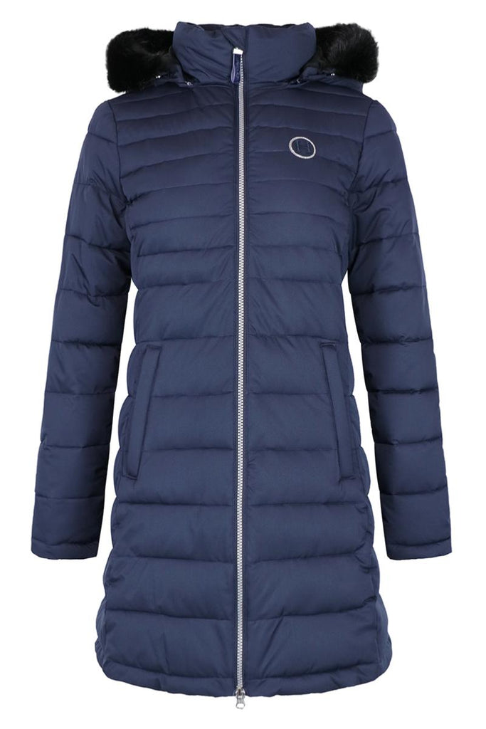 Harcour Valentina Womens Long Padded Jacket Navy | Country Ways